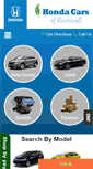 Mobile Screenshot of hondacarsofrockwall.com